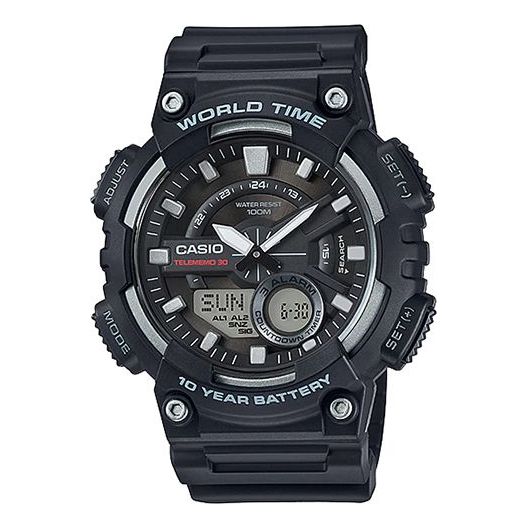 CASIO G Shock Quartz Sports Mens Black Analog AEQ-110W-1A