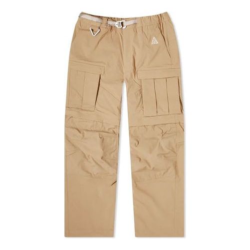 Nike waterproof Outdoor Multiple Pockets Casual Bundle Feet Long Pants Khaki CV0655-247