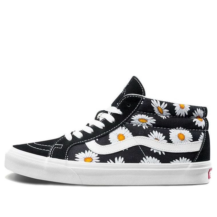 Vans SK8-Mid Flower Pattern 'Black White' VN0A391FTOZ