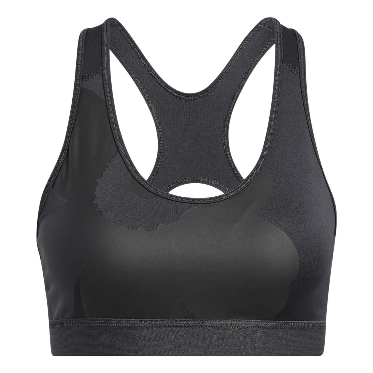 (WMNS) adidas x Marimekko Believe This Medium-Support Bra 'Black' HA3376