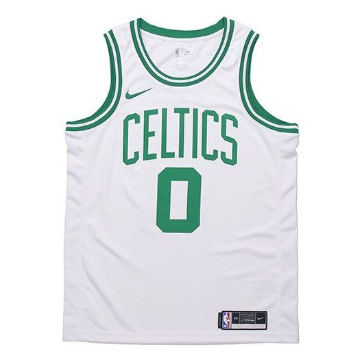 Nike NBA Sports Quick Dry Basketball Jersey/Vest SW Fan Edition 2020 Season Boston Celtics Tatum 0 White CW3585-107