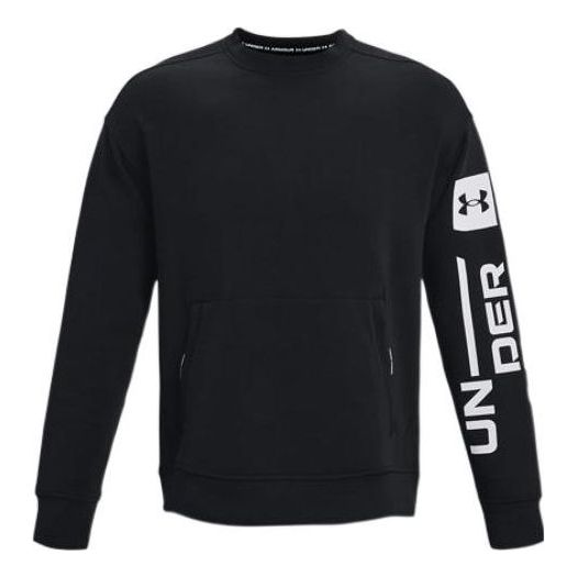 Under Armour Summit Knit Graphic Crew Sweatshirt 'Black White' 1373800-001
