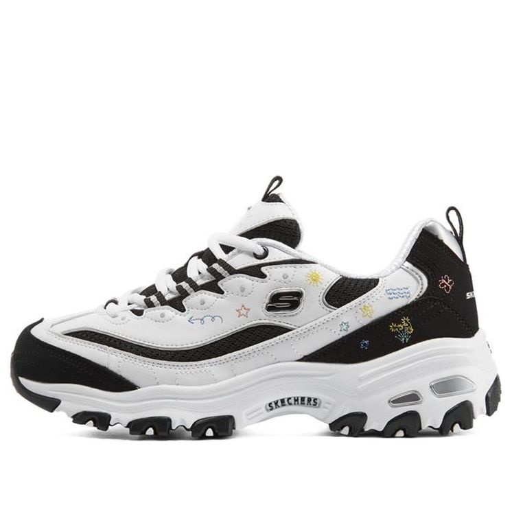 (WMNS) Skechers D'Lites 1.0 'White Black' 896155-WBK