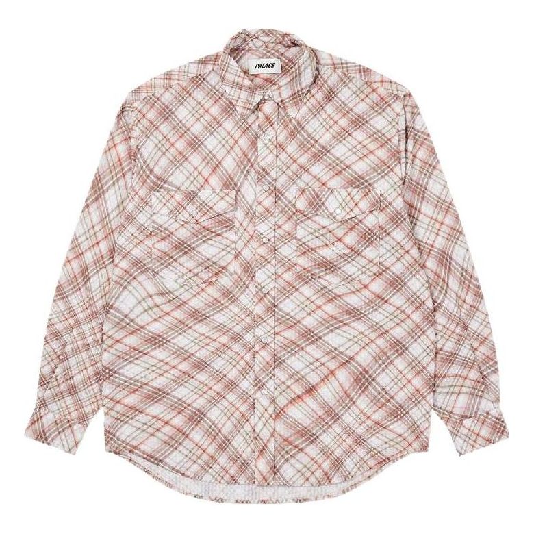 Palace Warp Check Shirt 'Red' P22SHT063