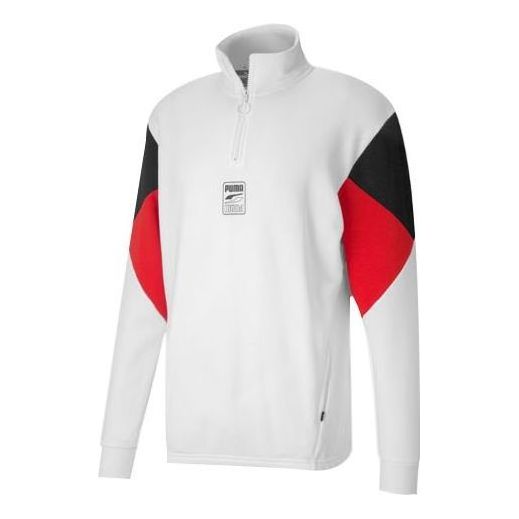 PUMA Rebel Half-Zip TR 'White Black Red' 585280-02