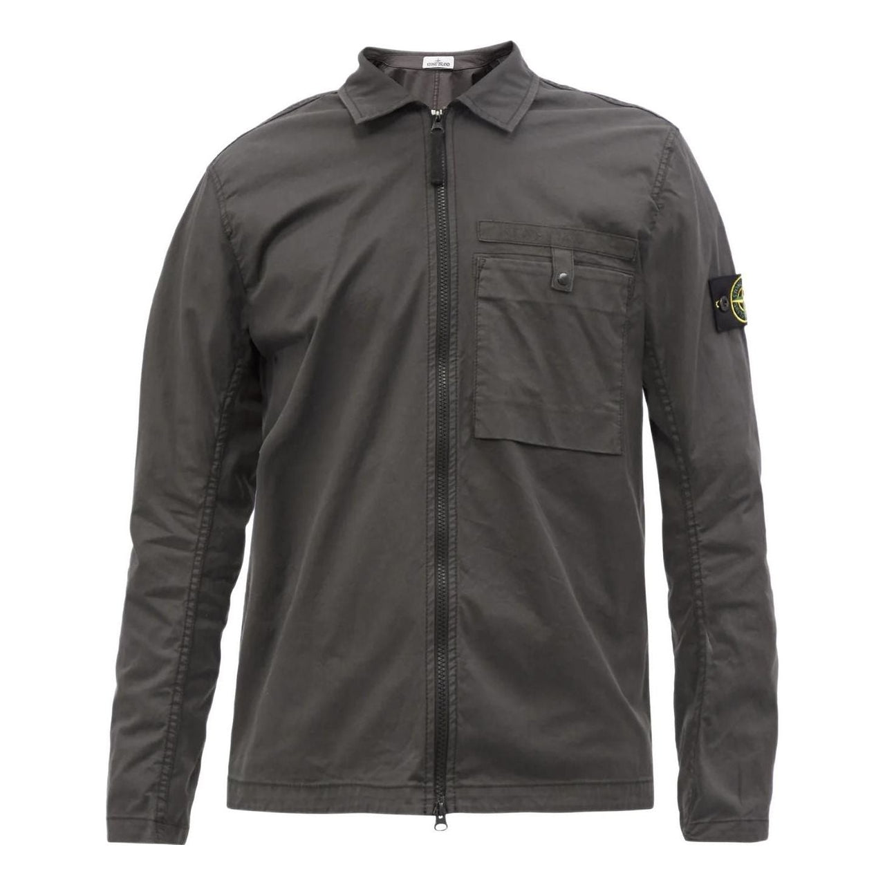 STONE ISLAND Supima Cotton Shirt Jacket 'Charcoal' 761512619-V0065