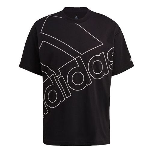 adidas Casual Sports Round Neck Short Sleeve Black GK9422