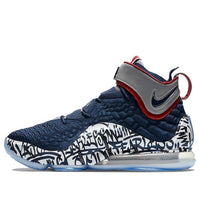 Nike LeBron 17 'LeBron 4 Cold Blue Graffiti' CT6047-400