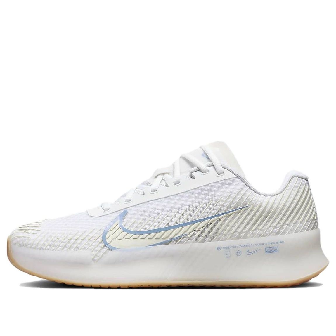 (WMNS) Nike Court Air Zoom Vapor 11 HC 'White Light Blue' DR6965-105