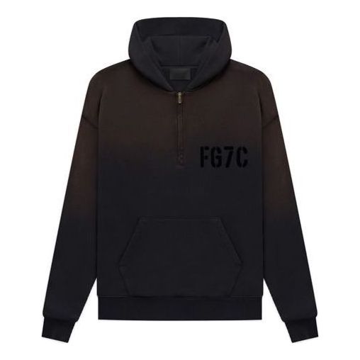 Fear of God L/S Half Zip Hoodie 'Vintage Black' FG50-021FLC-010