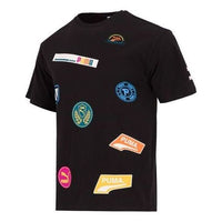 PUMA Mix Badge Logo Tee 'Black' 537795-01