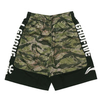 Li-Ning BadFive Basketball Shorts 'Black Green Camo' AAPN041-2