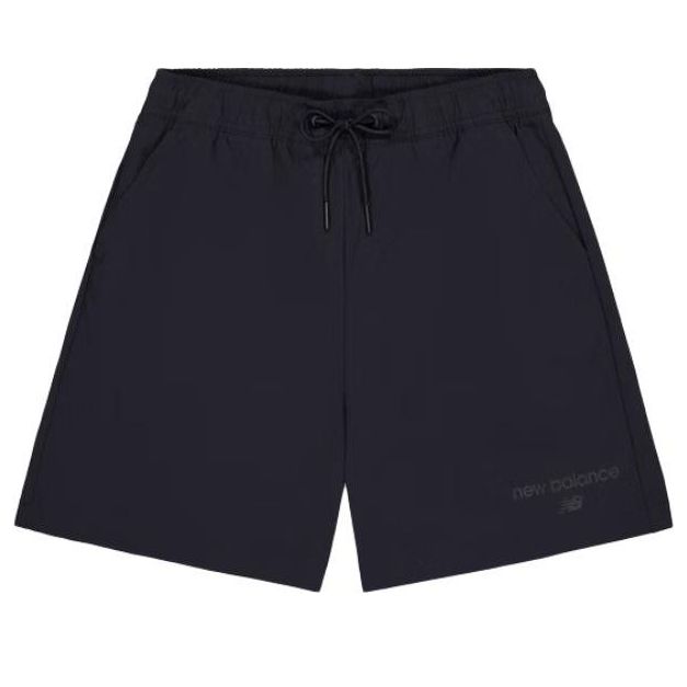 (WMNS) New Balance Small Logo Print Short 'Black' AWS41514-BK