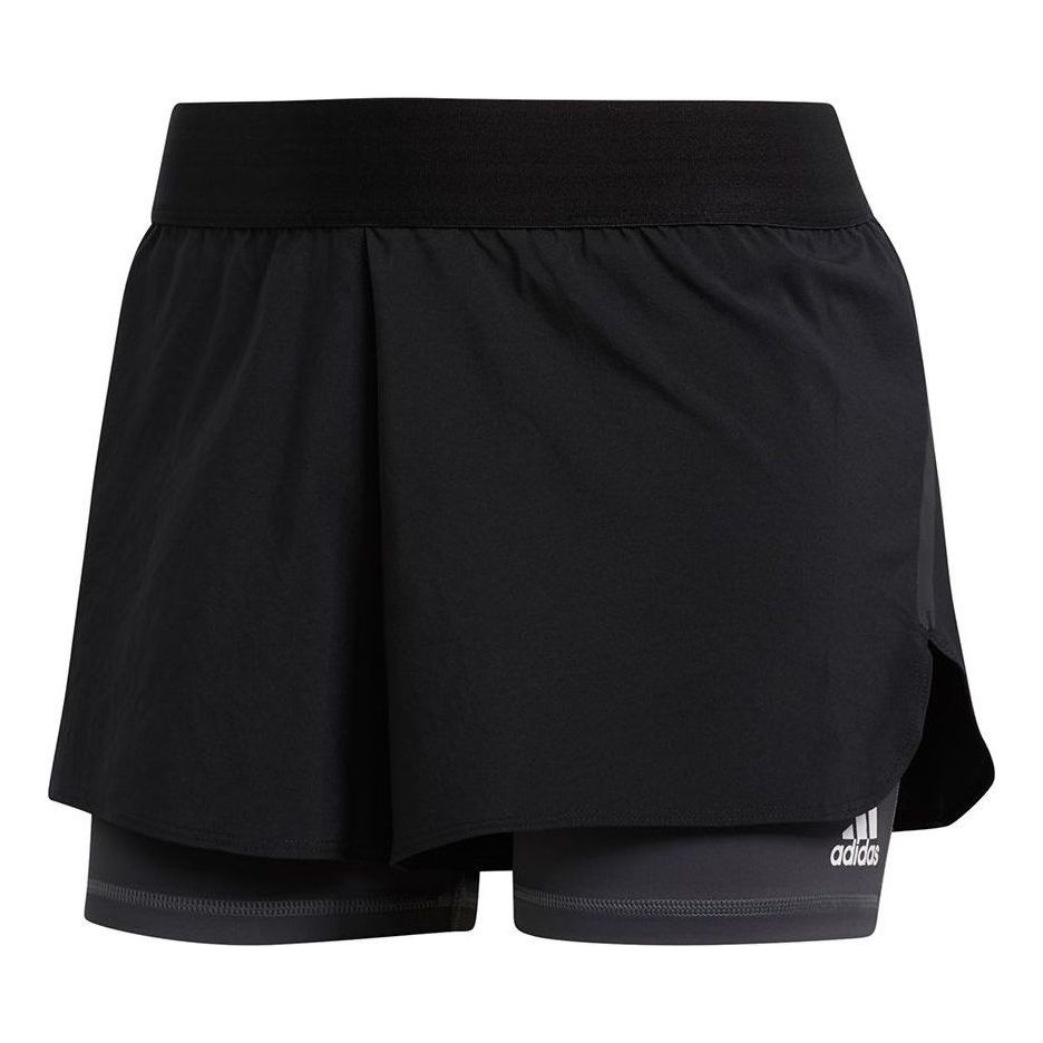 (WMNS) adidas Alphaskin Two-in-One Shorts Asia Sizing 'Black' FJ7130