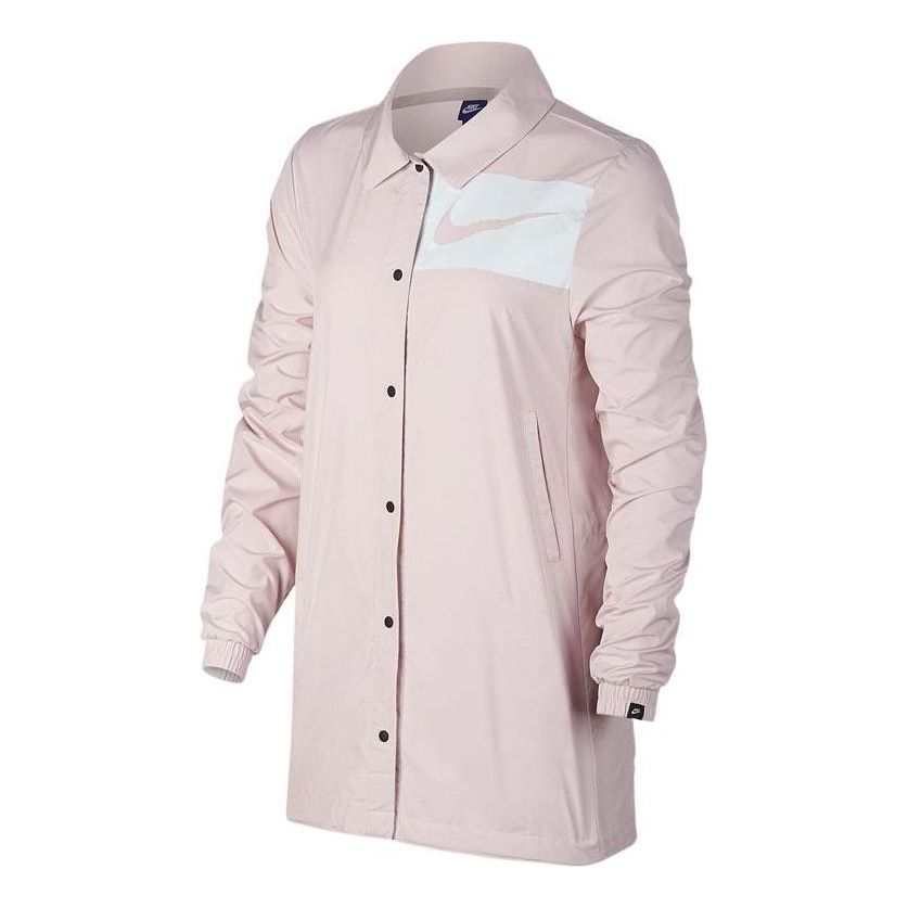 (WMNS) Nike Casual Sports Logo Colorblock Jacket Pink 893030-699