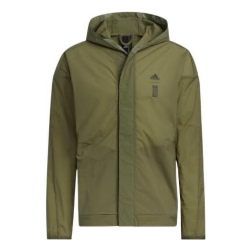 adidas WJ WB Sports Hooded Jacket Olive Green HE5146