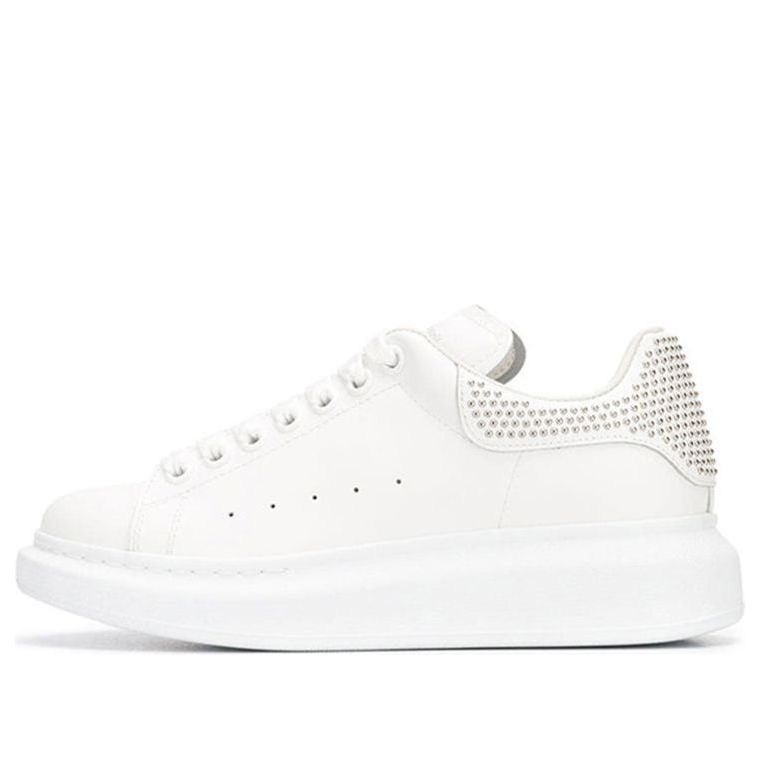 (WMNS) Alexander McQueen Oversized Sneaker 'White Silver' 611696WHQYW9071
