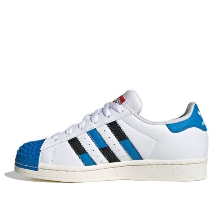(GS) adidas Superstar x LEGO 'White Blue' IF2909