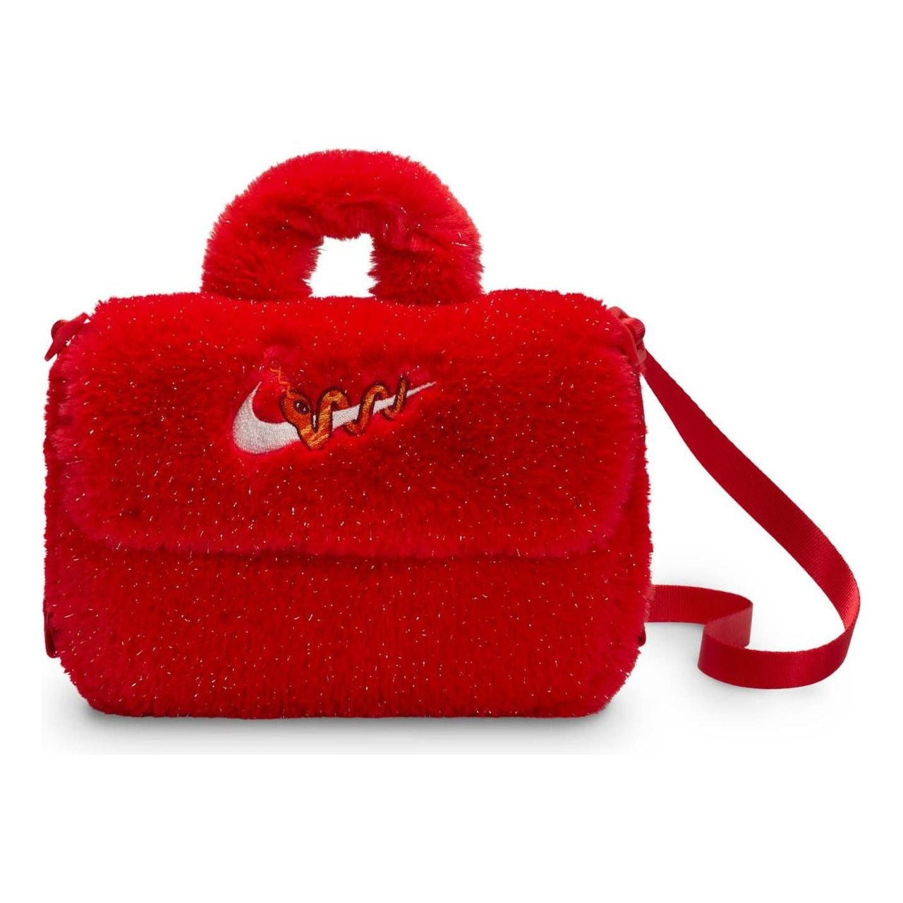 (GS) Nike CNY Kid Faux Fur Crossbody Bag 'Year of the Snake' HV6119-657