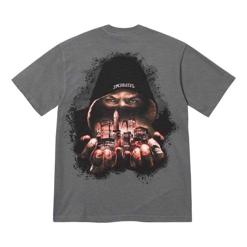 Supreme FW23 Week 7 Fighter T-shirt 'Grey' SUP-FW23-133