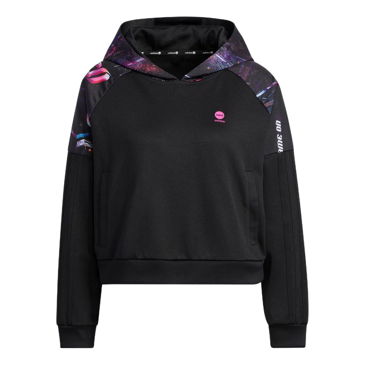 (WMNS) adidas Neo Basketball Hoodies 'Black' IA6807