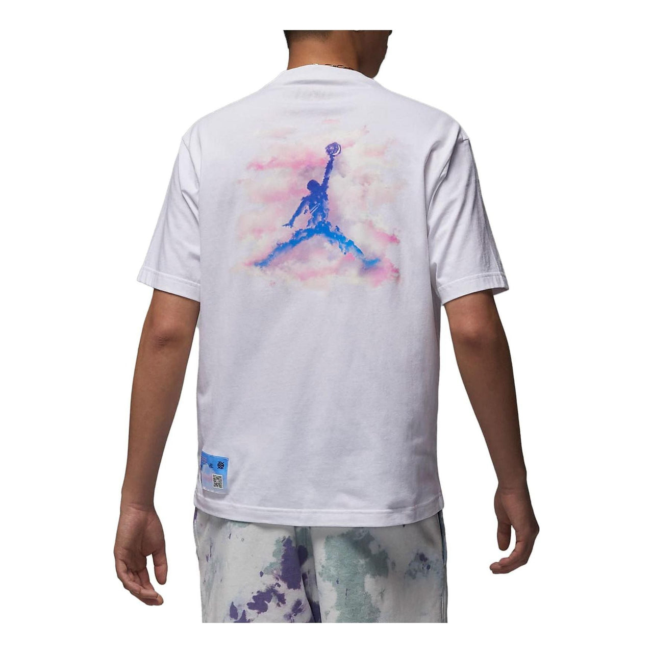 Air Jordan Dongdan Logo T-Shirt 'White Purple' FD6555-100