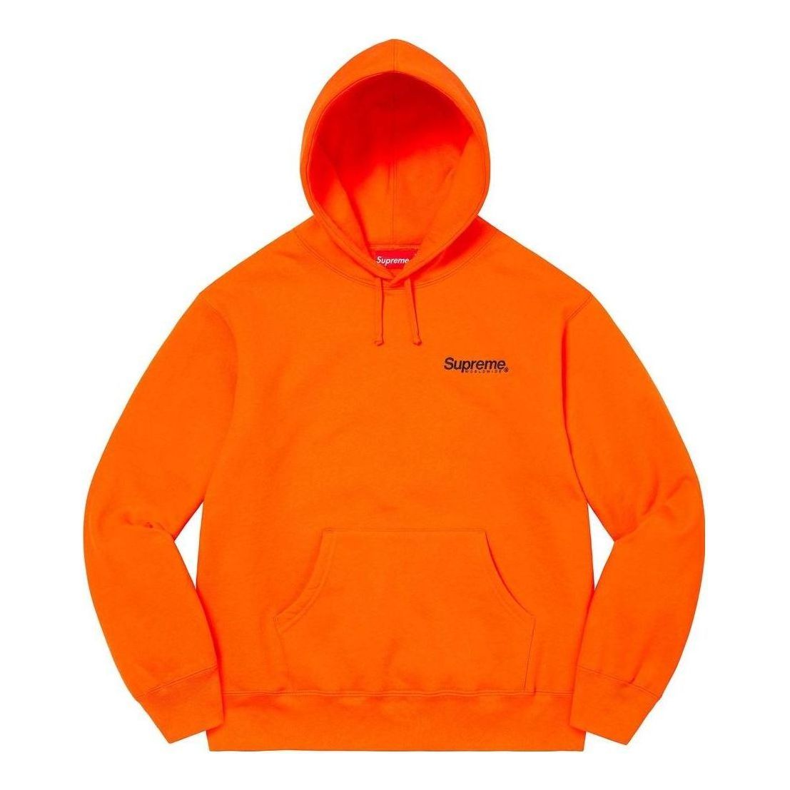 Supreme Worldwide Hooded Sweatshirt 'Orange Black' SUP-SS23-087