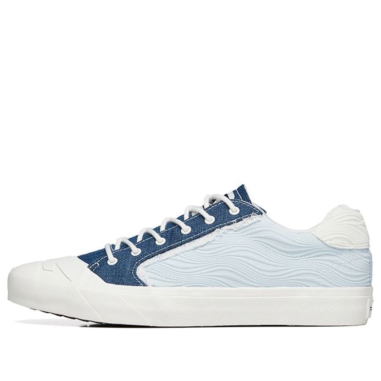 ANTA Life Series Sneakers Canvas Low 'White Blue' 112228077S-5