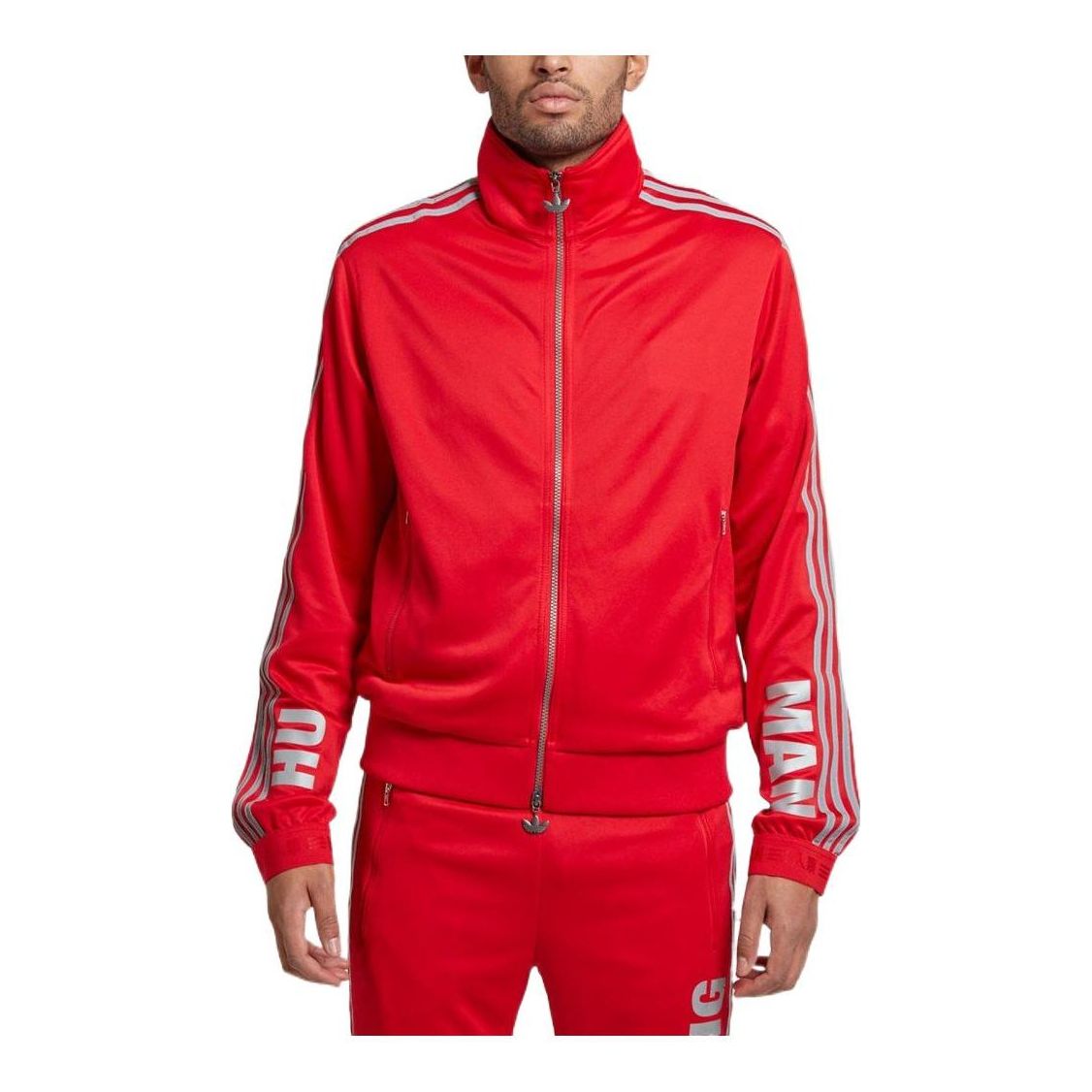 adidas x Pharrell Hu Race Track Jacket 'Red' BK4291
