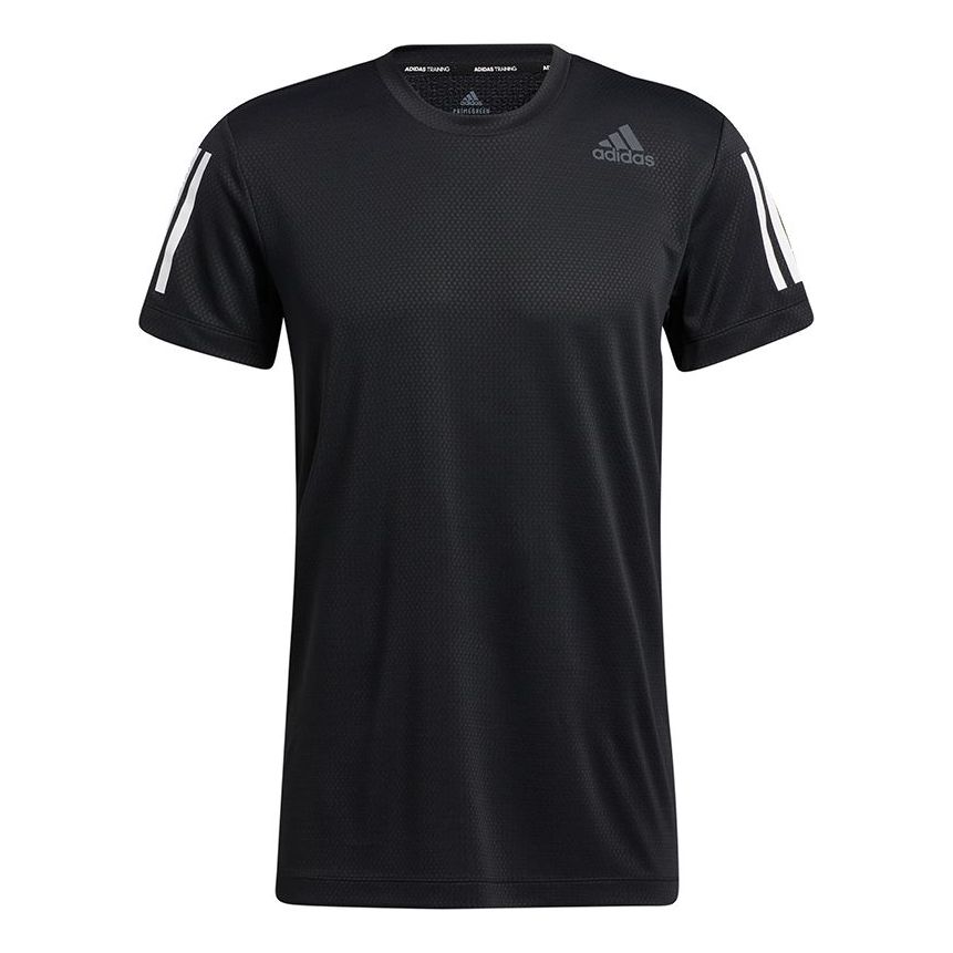 adidas H.rdy Warri Tee Contrasting Colors Breathable Sports Short Sleeve Black GT8259