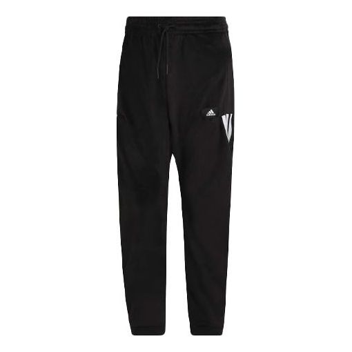 Men's adidas Bundle Feet Stripe Sports Pants/Trousers/Joggers Black H47893