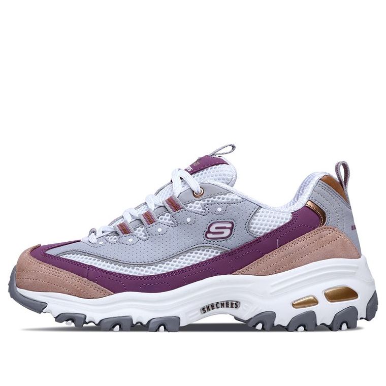 (WMNS) Skechers D'lites 2.0 Chance 'Grey Purple' 13146-GYPK