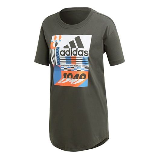 (WMNS) adidas Sports Round-neck Brown ED6174