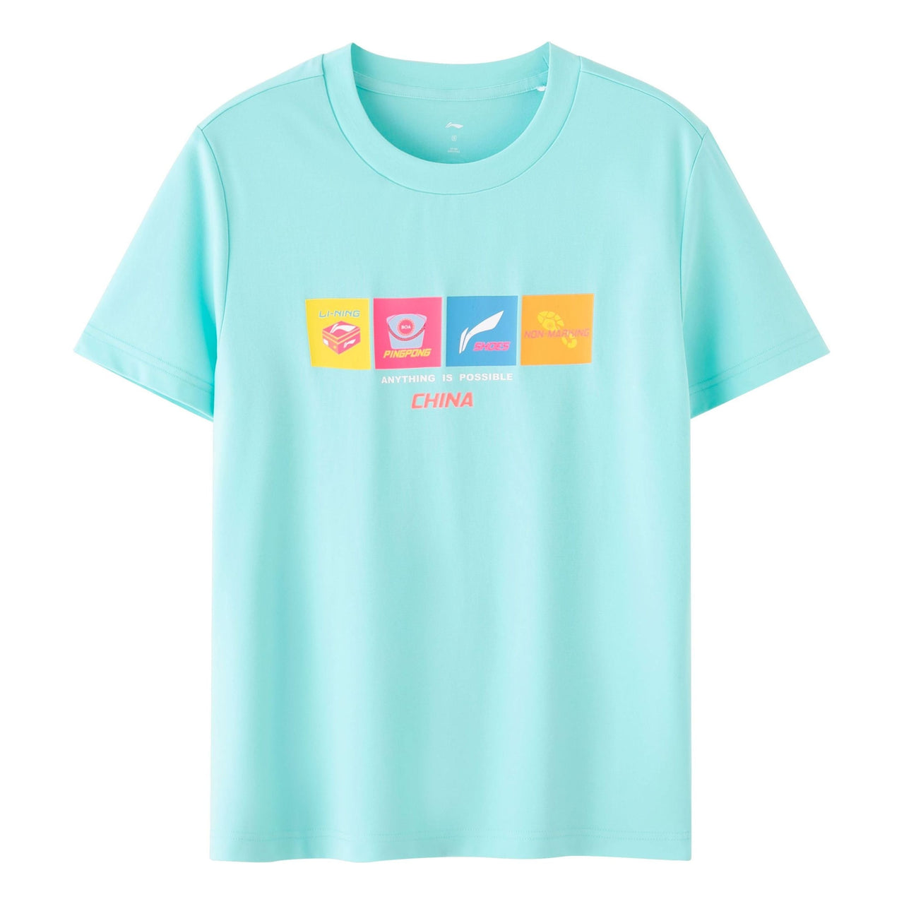 Li-Ning Table Tennis Graphic T-shirt 'Jade Ice' ATST031-1