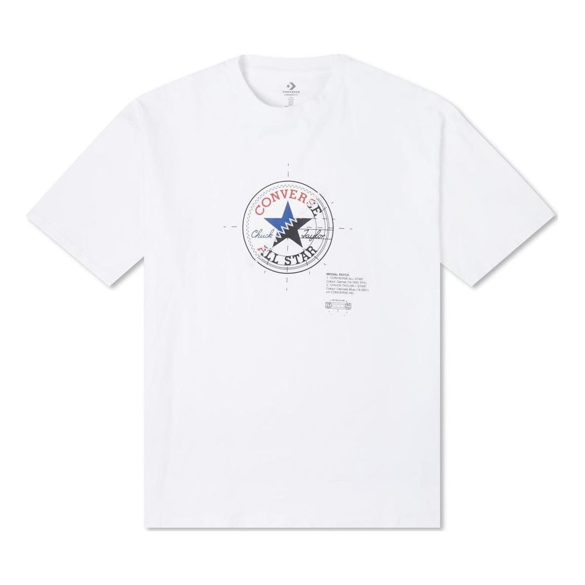 Converse Chuck Anatomy Oversized Tee 'White' 10024359-A01