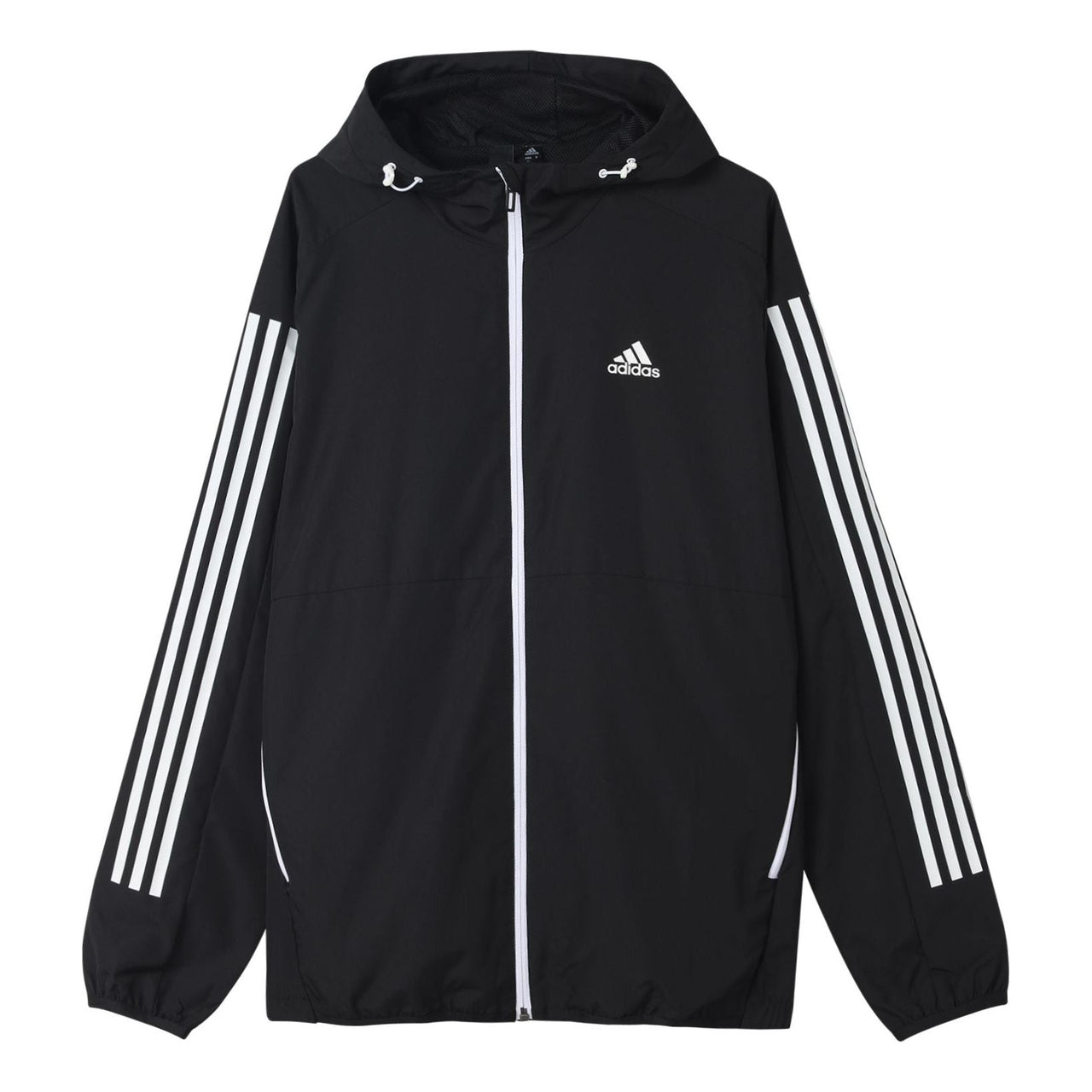 adidas Must Haves 3-Stripes Windbreaker - Black GF3962