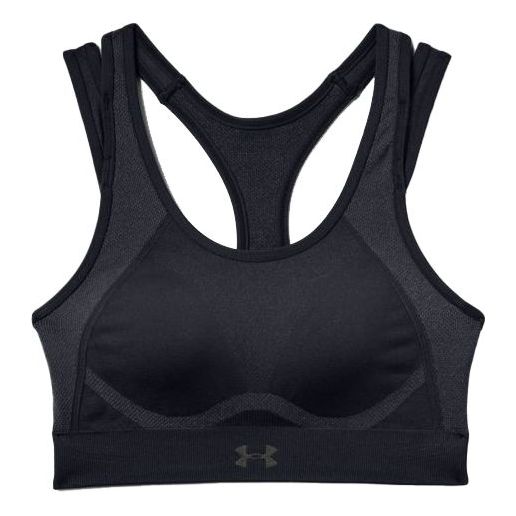 (WMNS) Under Armour Vanish Seamless Mid Bra 'Black' 1344326-001