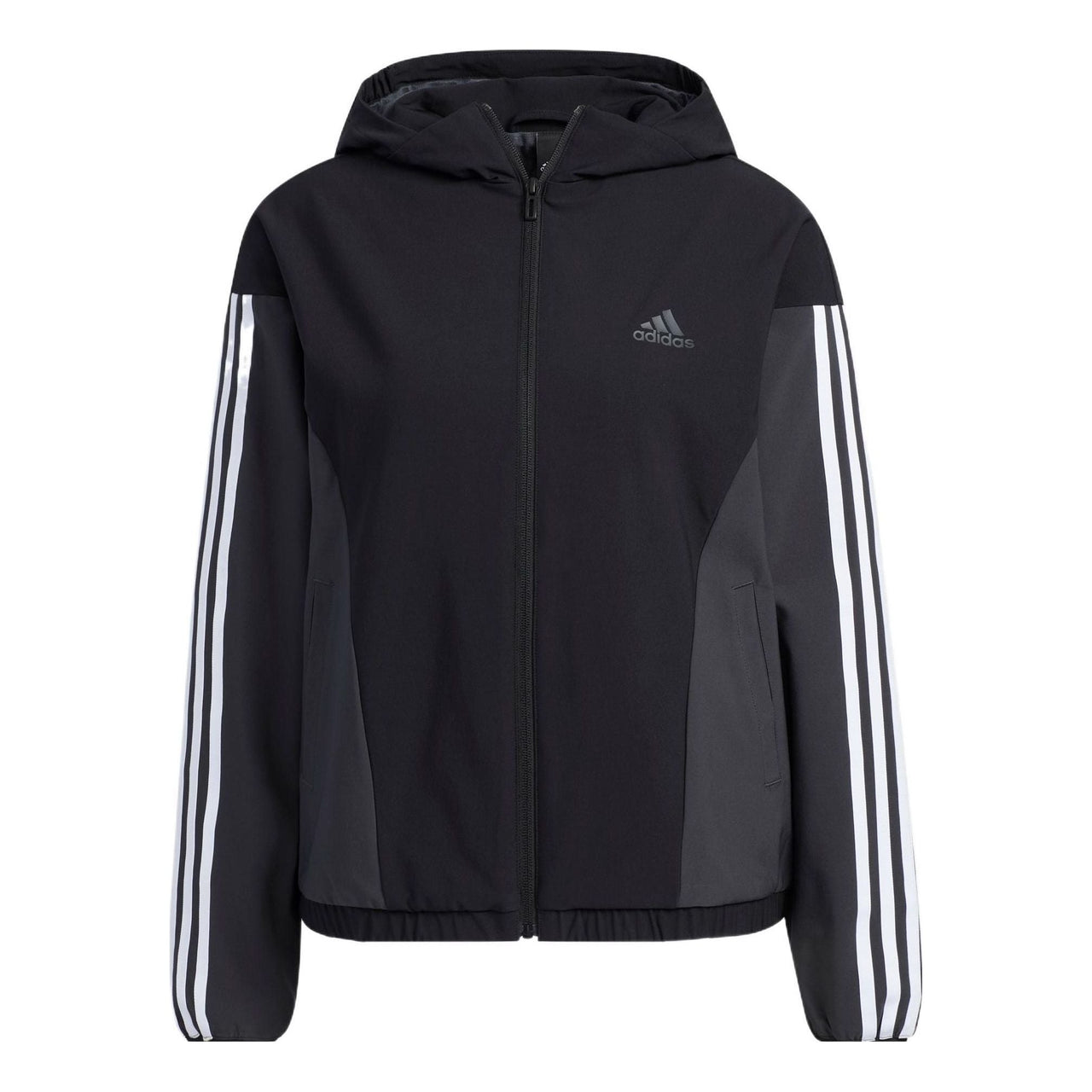(WMNS) adidas Must Have Woven Jacket 'Black White' HY2874