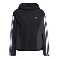 (WMNS) adidas Must Have Woven Jacket 'Black White' HY2874