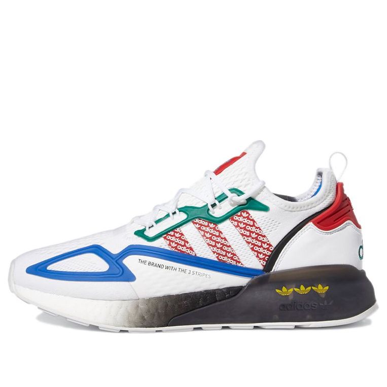 adidas originals ZX 2K Boost 'White Blue Green Red' FZ4839