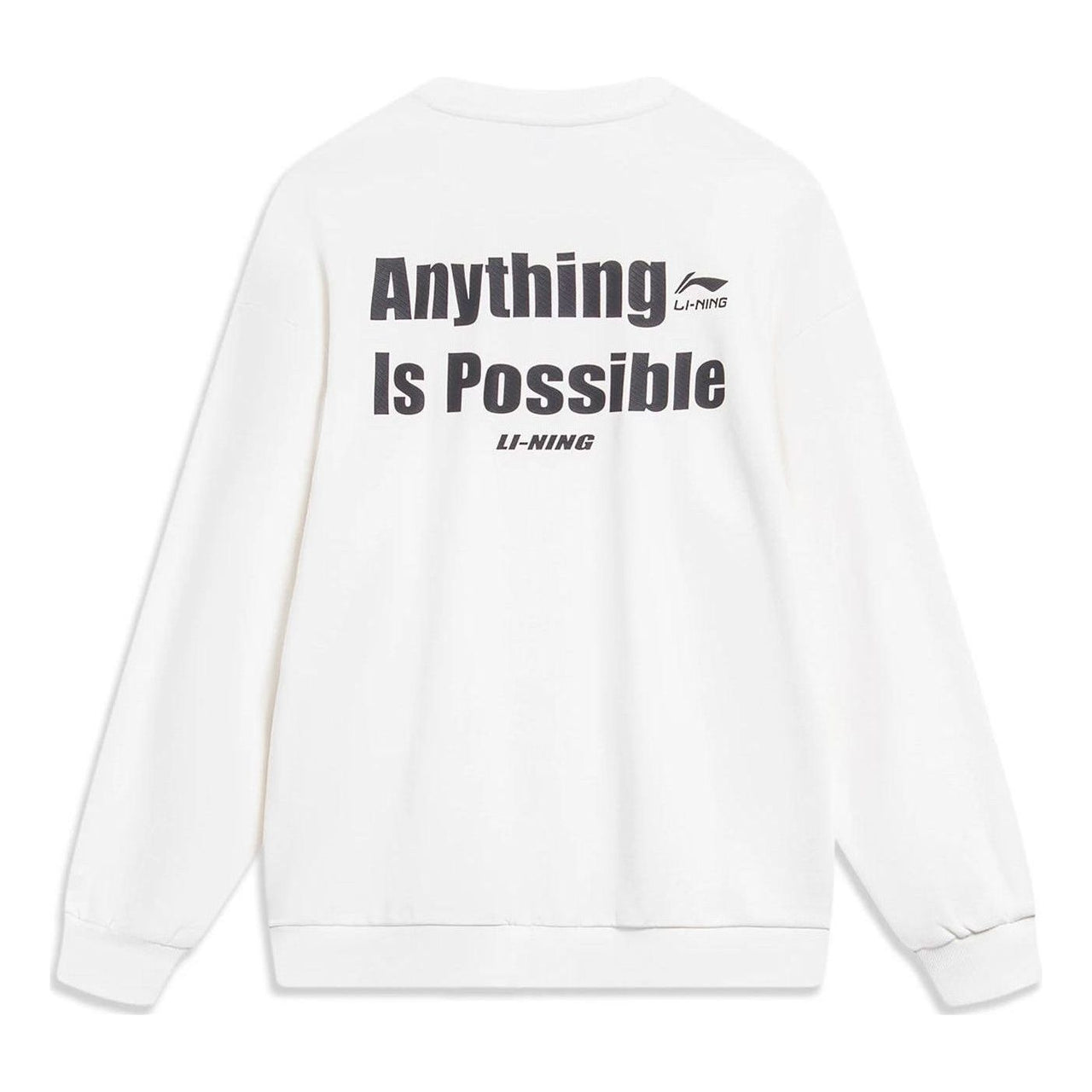 Li-Ning Anything Is Possible Graphic Sweatshirt 'White' AWDT683-1