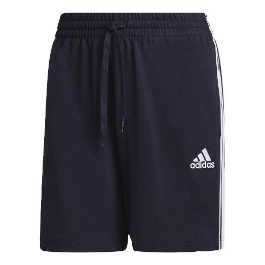 adidas M 3s Sj Sho Logo Printing Stripe Sports Training Shorts Blue GK9989