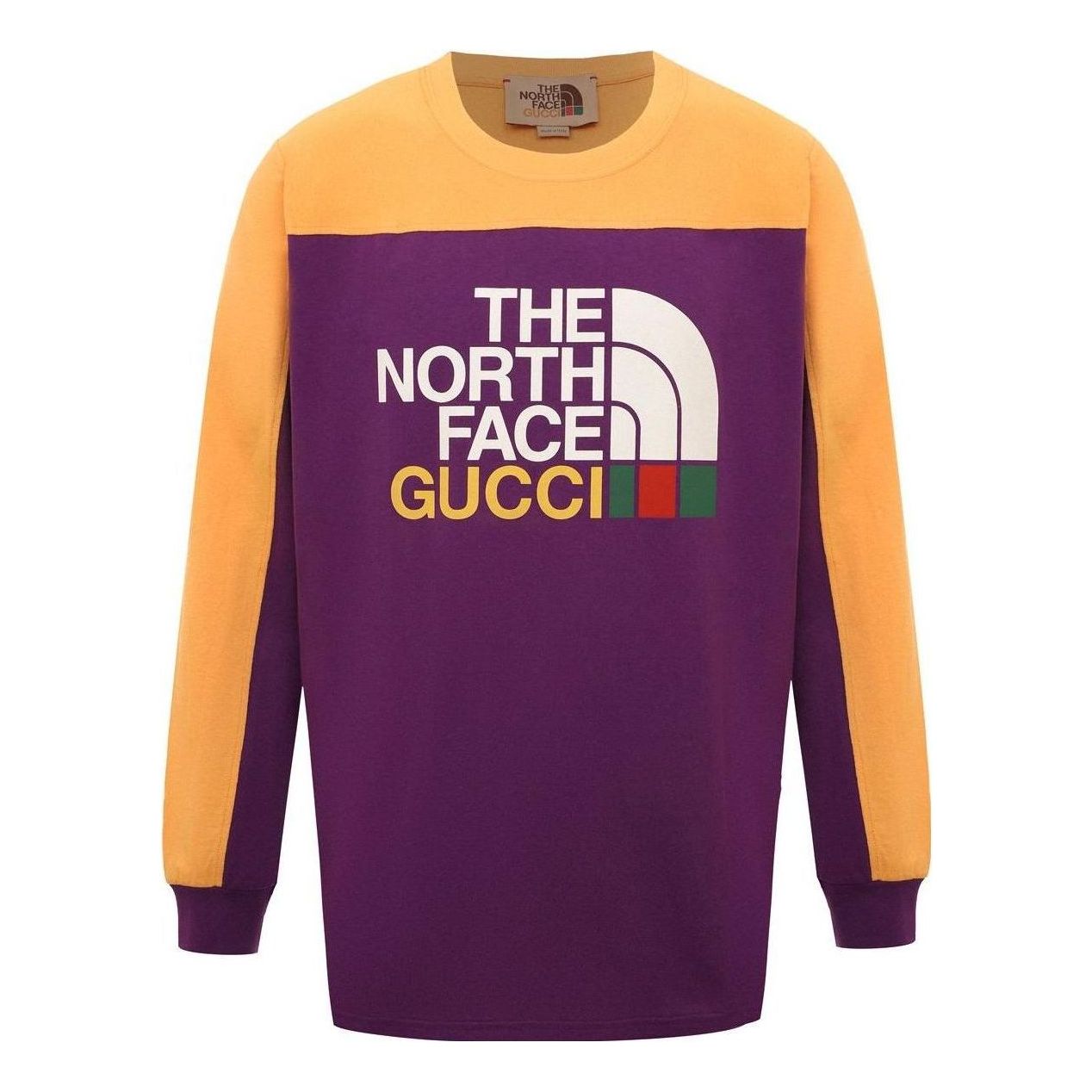 Gucci x The North Face Long Sleeve Cotton T-Shirt 'Purple Yellow' 671439-XJDRA-5481