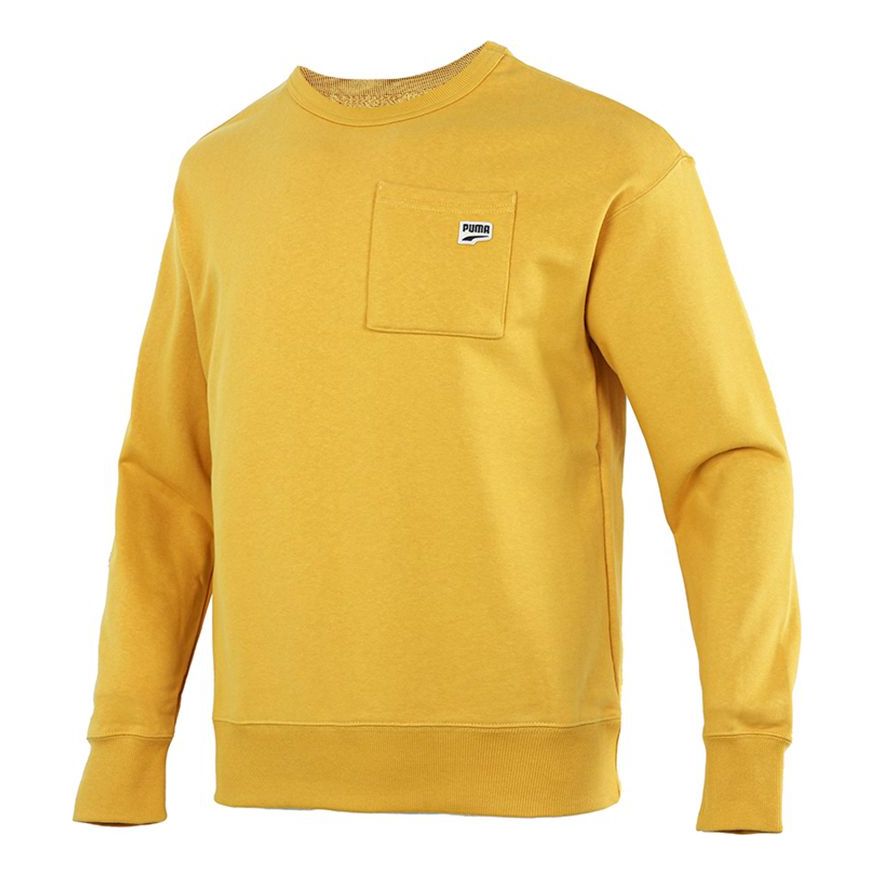 PUMA Small Logo Pocket Sweatshirt 'Yellow' 533036-37