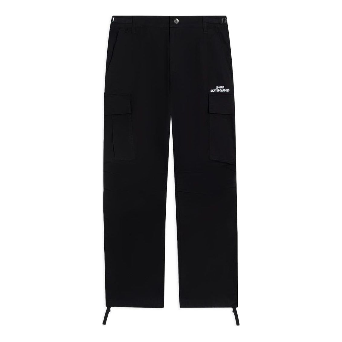 Li-Ning Skateboarding Graphic Straight Cargo Pants 'Black' AKXS801-3