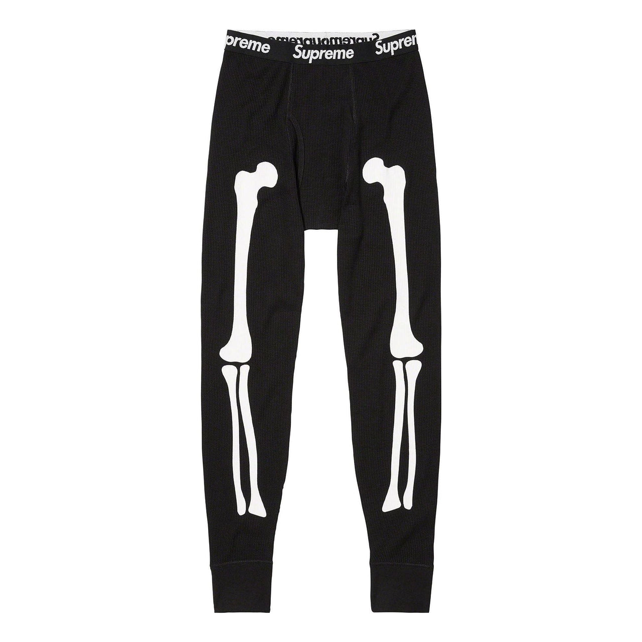 Supreme x HANES FW23 Week9 Bones Thermal Crew Pants 'Black' SUP-FW23-155