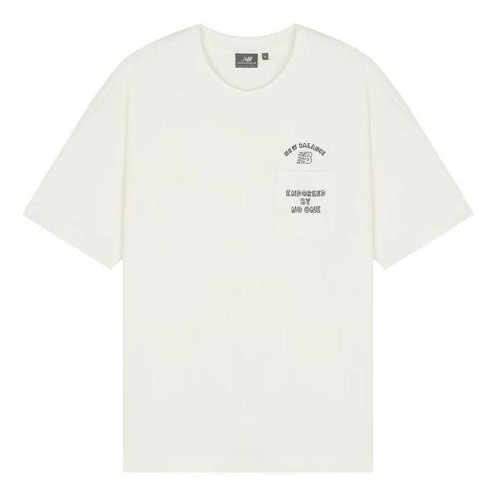 New Balance Lifestyle Casual Tee 'White Black' 5ED26151-IV