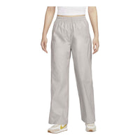 (WMNS) Nike Woven High-Waisted Open-Hem Pants 'Light Iron Ore' HM9765-014