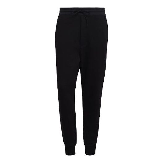 adidas Y-3 3-Stripes Terry Cuffed Pants 'Black' H16338