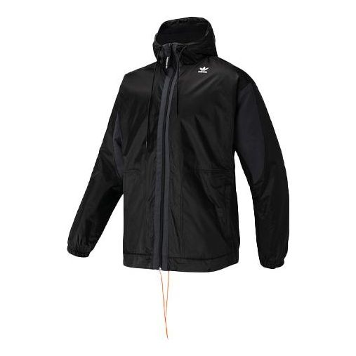 adidas originals Pt3 Hd Pf Jkt Athleisure Casual Sports Windproof Wear-resistant Hooded Jacket Black GC8701